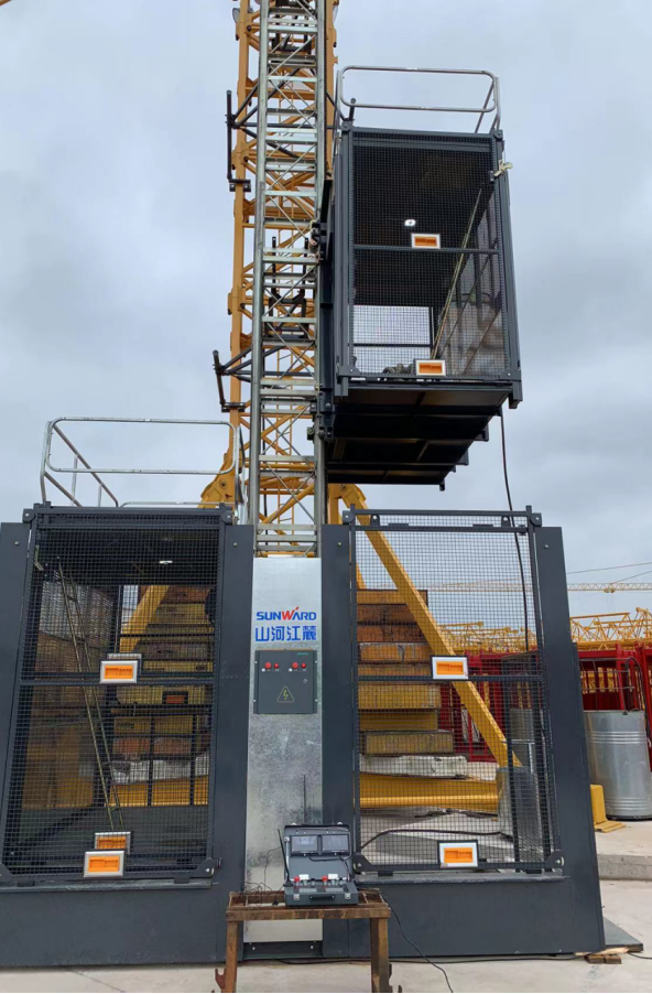 升降耗时缩短25%！SG胜游江麓首款中速变频施工升降机成功下线