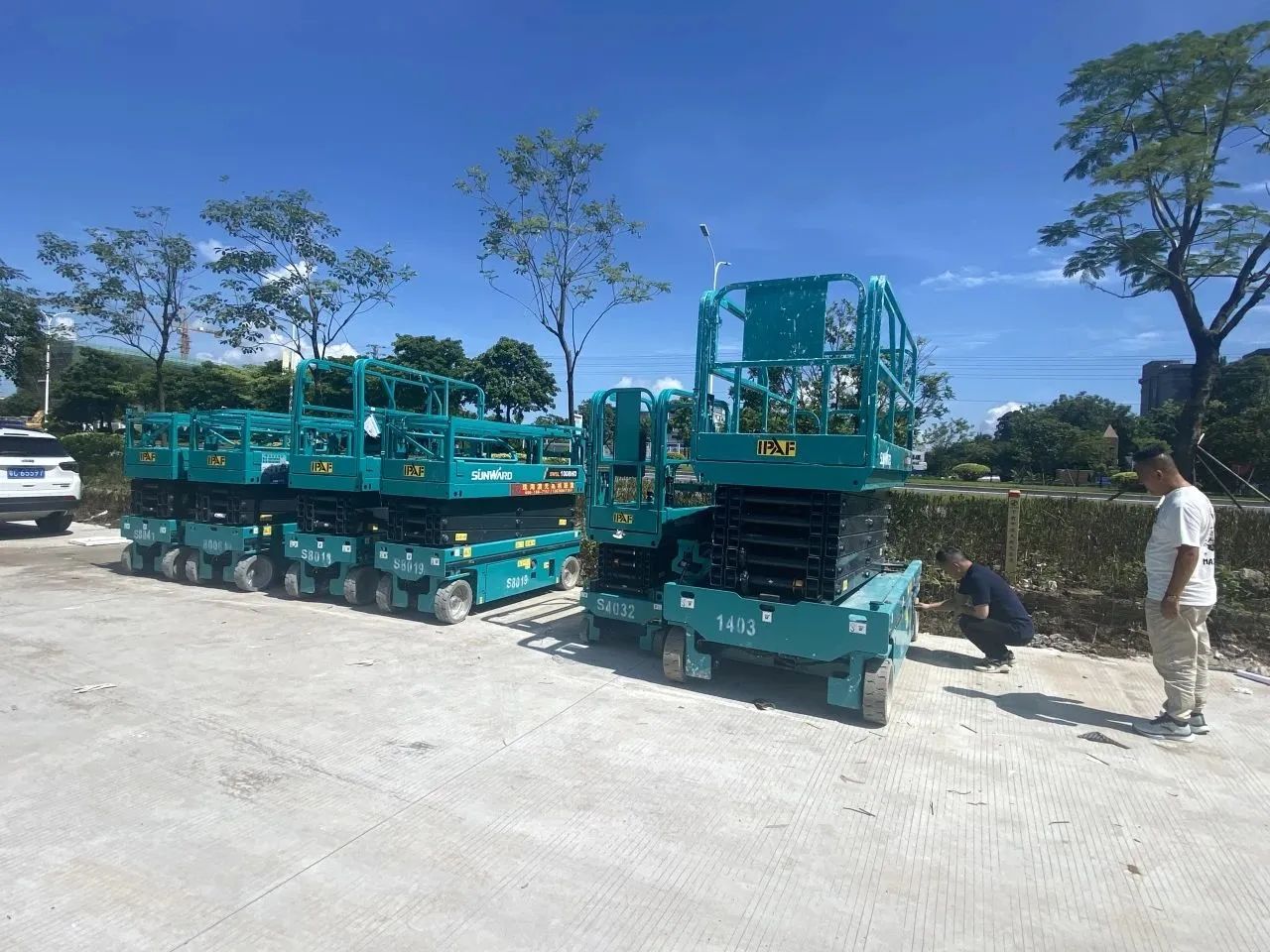 品质SG胜游，用心服务！SG胜游智能高空机械服务万里行走进华南