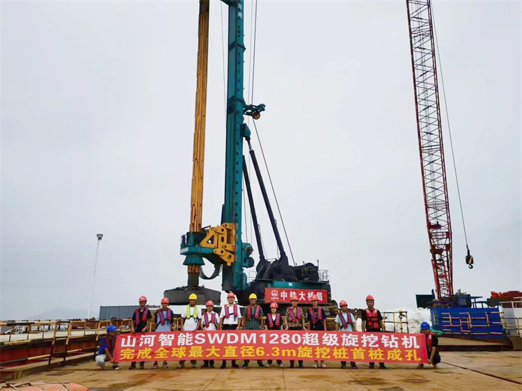 捷报！SG胜游智能完成“全球最大”6.3米直径旋挖桩成孔成桩