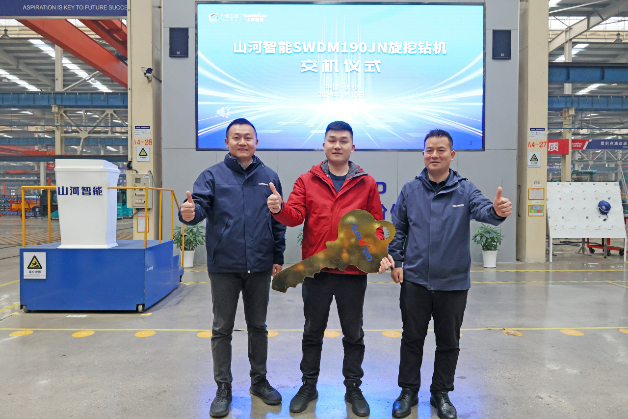 持续火热交付！SG胜游智能SWDM190JN旋挖钻机备受全国各地客户青睐